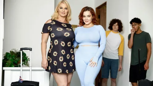 Milfed  Natasha Nice And London River In Double Dorm Drop Off